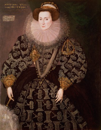 Frances Clinton, Lady Chandos (1552-1623), 1589 door Hieronymus Custodis